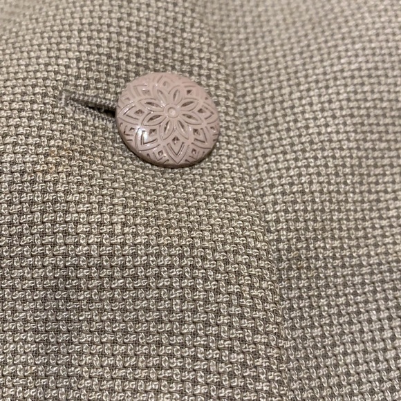 Vintage Italian Shawl Collar Tweed Blazer Size 10 - Picture 8 of 16